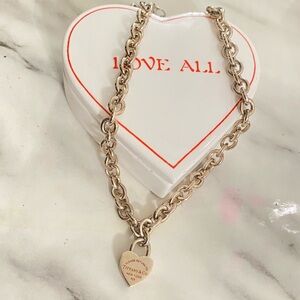 Vintage Tiffany & Co. Heart padlock Necklace